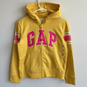 GAP Girls Youth XXL 14/16 Logo Warm Fleece Hoodie Full Zipper Sweatshirt